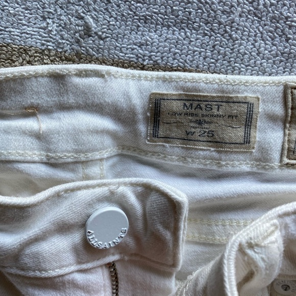 All Saints White Women's Jeans - Picture 5 of 6